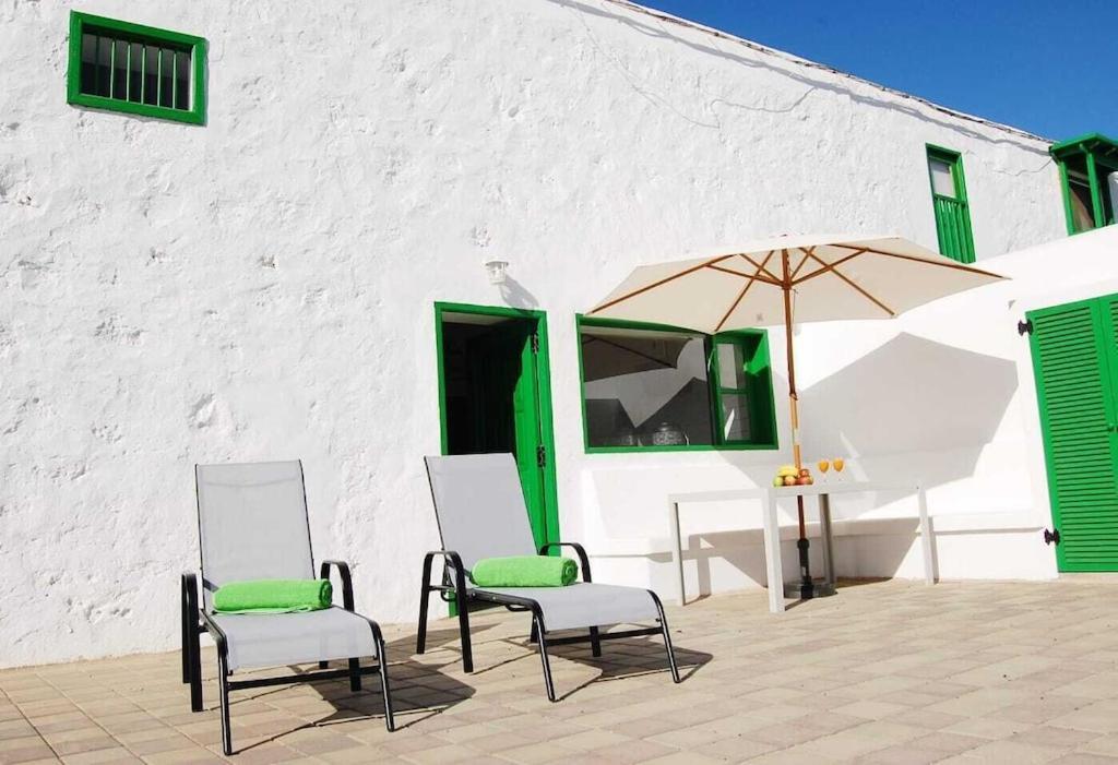 Typical Canarian House With Fabulous Sea Views Tias Bagian luar foto